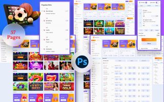 Sportsbets – Sports Betting & Casino Gambling PSD Template