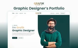 GRAFIK V2 – Graphic Designer Portfolio Website Elementor Template Elementor Kit