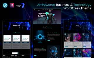 Ainexe – AI-Powered Business & Technology WordPress Elementor Theme WordPress Theme