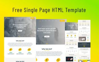 MAHA – Free Creative Agency & Portfolio HTML5 Template Landing Page Template