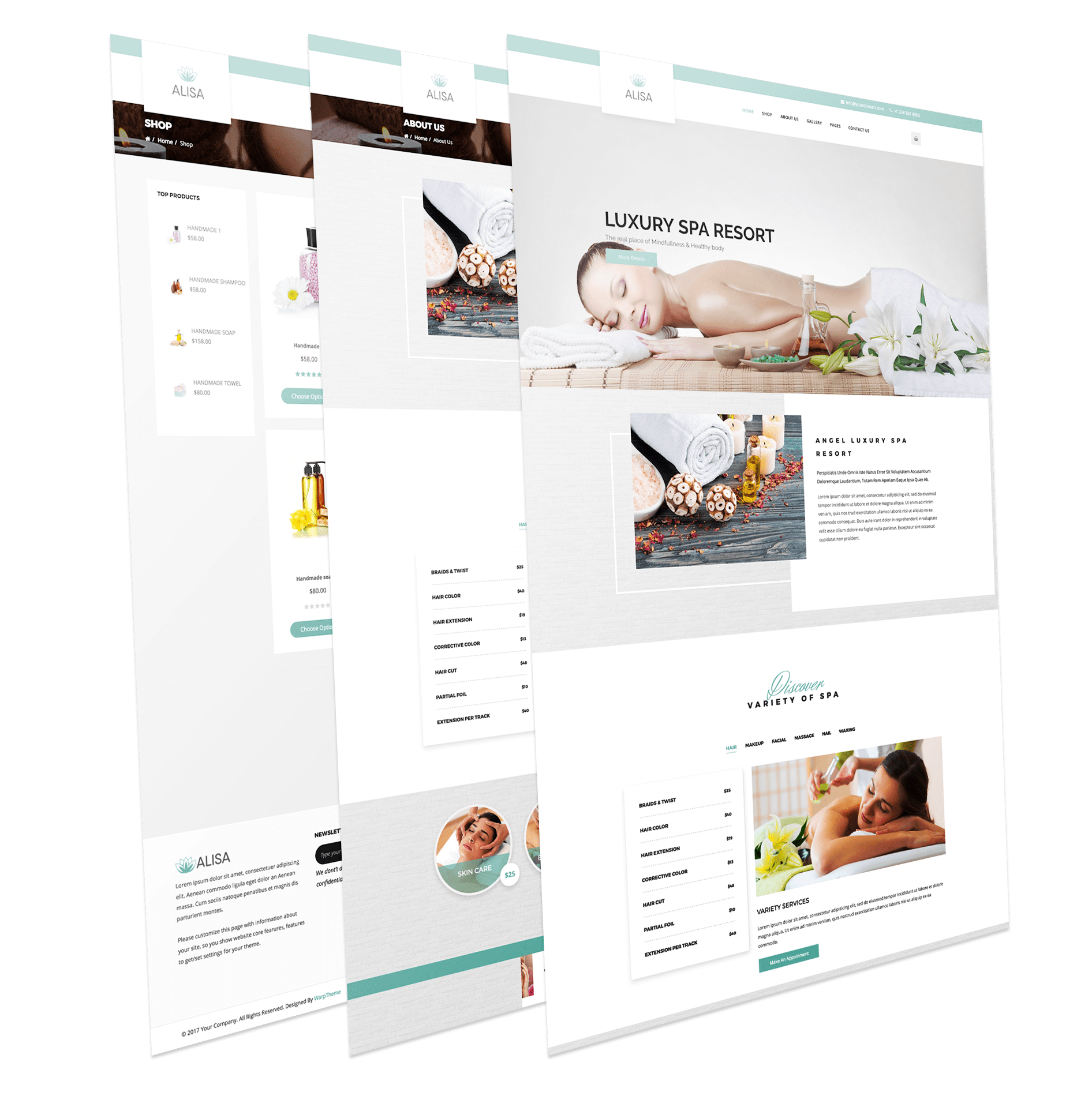 Alisa - Responsive Beauty Spa & Massage Salon Theme