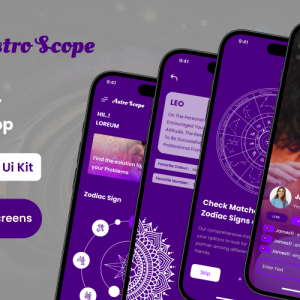 AstroScope - Astrology Mobile App Figma Template UI Element