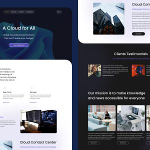 CLD Desk - Cloud Storage PSD Template