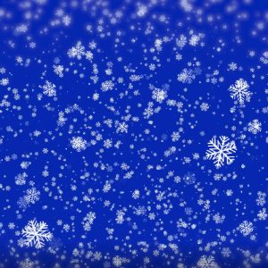 Cute animation with falling snowflakes Stock Video