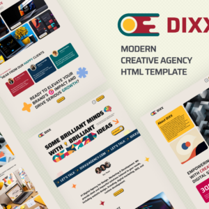 Dixx - Creative Digital Agency HTML Website Template