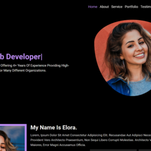 Elora - Free Personal Portfolio HTML5 Landing Page Template