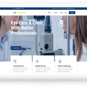 Eye Care Service WordPress Theme: GT EyeCare - LTHEME