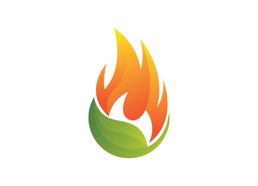 fire-and-leaf-logo-template