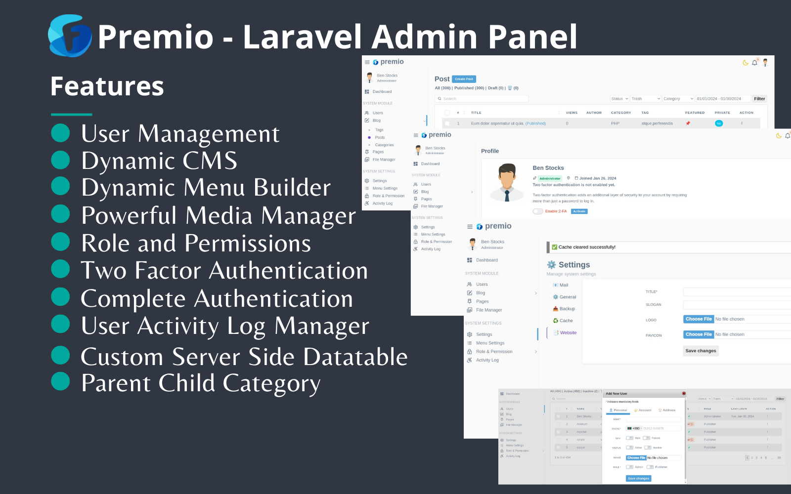 natsume-a-laravel-admin-starter-admin-template
