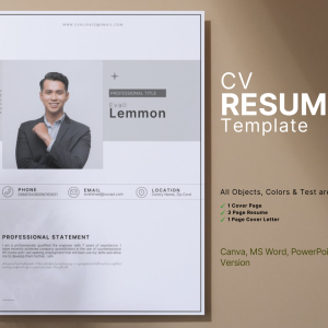 Resume / Cover Letter Template. Resume Template