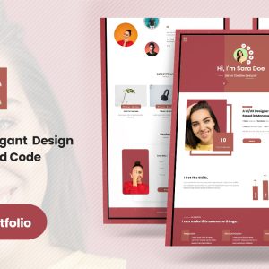 Sara - Personal Laravel Portfolio Landing Page Template