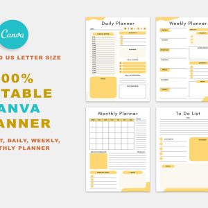 To Do & Daily Weekly Monthly Planner