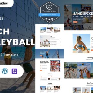 Volley Waves - Beach Volleyball Club, Academy And Coaching WordPress Elementor Theme WordPress Theme