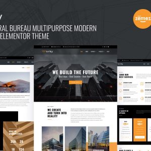 Worky - Architectural Bureau Multipurpose Modern WordPress Elementor Theme WordPress Theme