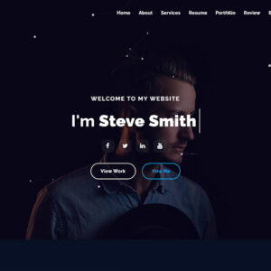 Steve - Personal Portfolio Responsive Landing Page Template