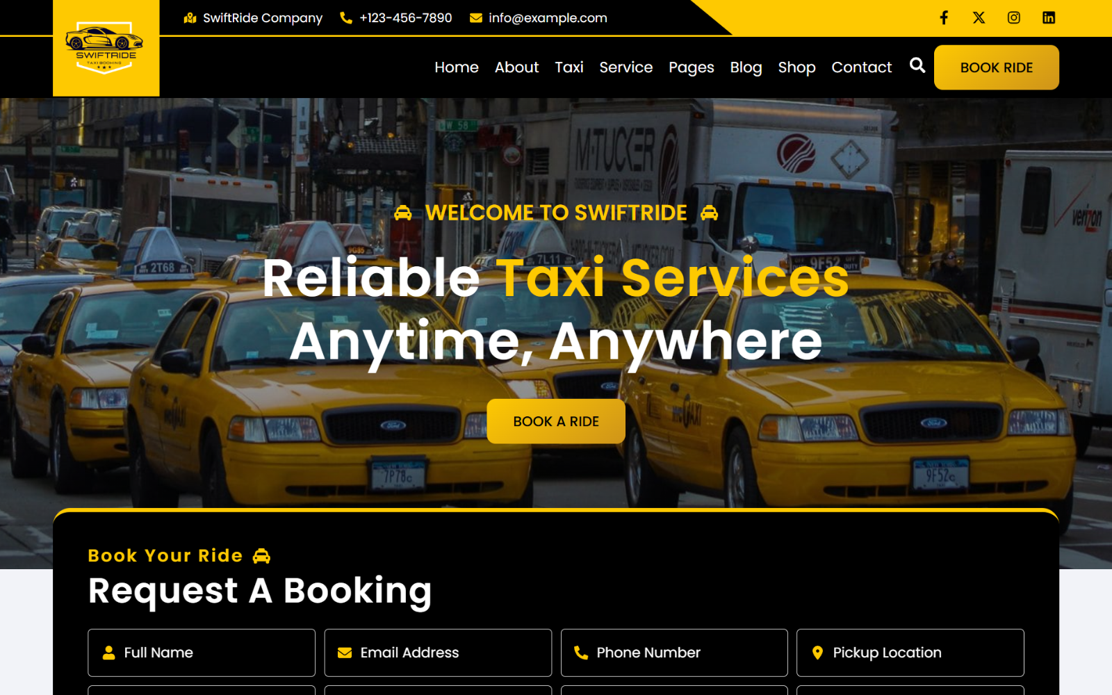 swiftride-taxi-booking-react-website-template
