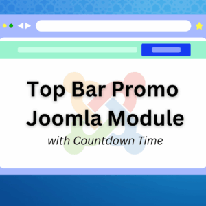 Top Bar Promo Joomla Module with Countdown Time Joomla Extension