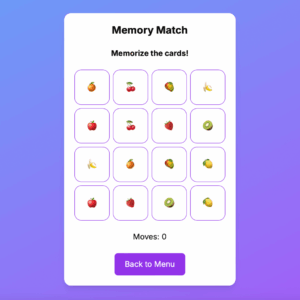 Memory Match Game: The Extended Cognitive Challenge & Brain Boost HTML5 Game