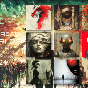 Bundle Surreal worlds 24. Psychedelic. Illustration