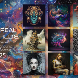 Bundle Surreal worlds 25. Psychedelic. Illustration
