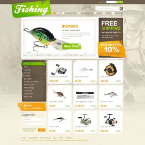 Fishing VirtueMart Template