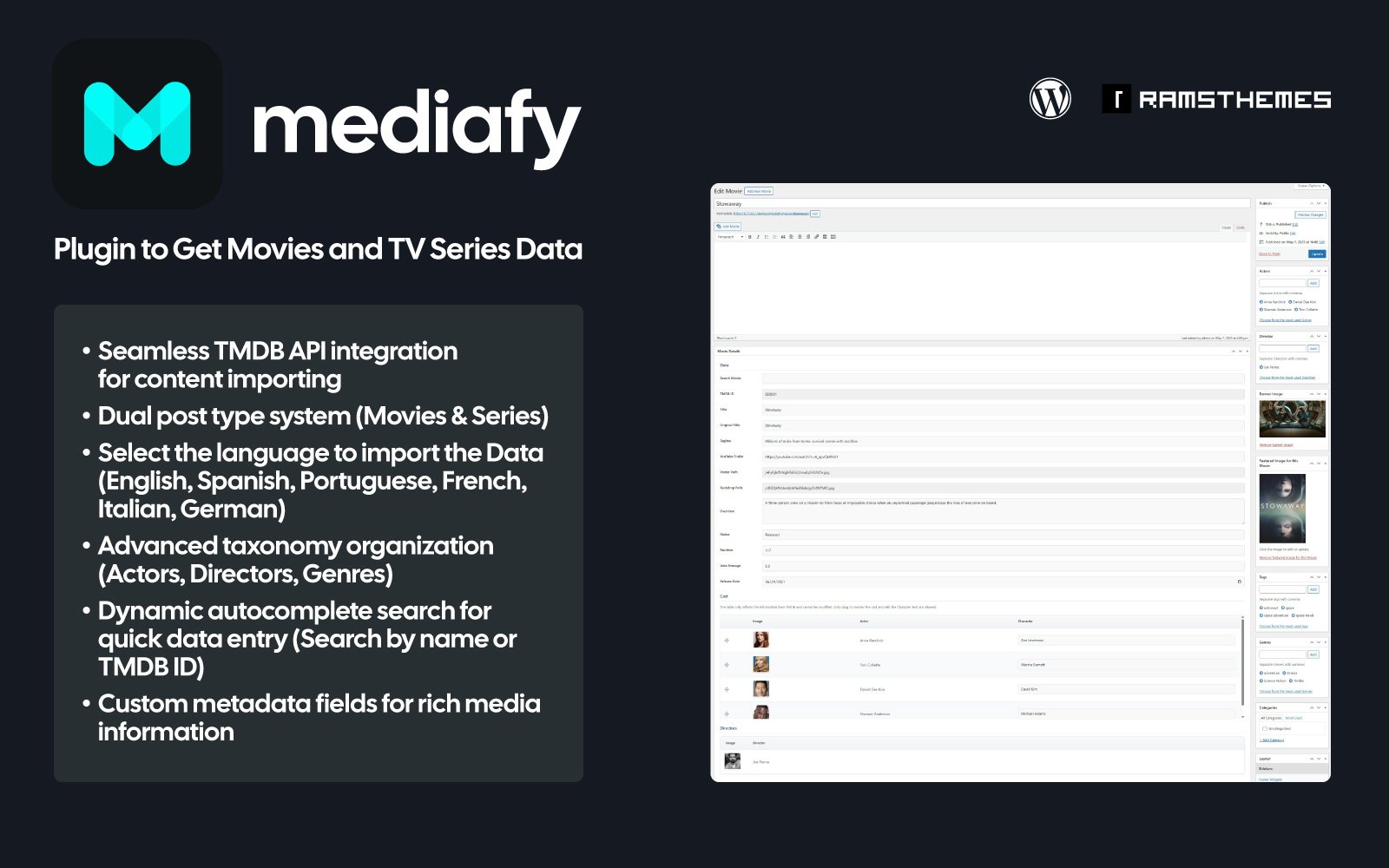 mediafy-get-movie-and-series-data-with-tmdb-api-wordpress-plugin