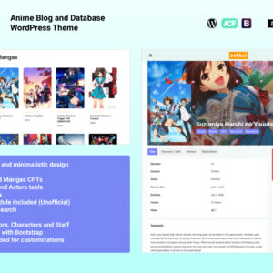 ZETTAI - Anime Blog and Database WordPress Theme + RTL