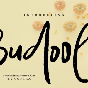 Budool | A Brush Handwritten Font #77584 - TemplateMonster