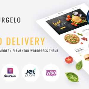 Burgelo - Food Delivery ECommerce Modern Elementor WooCommerce Theme