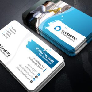 Cleaning Business Card Template #272962 - TemplateMonster