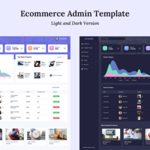 Ecommerce Admin Dashboard PSD Template - TemplateMonster