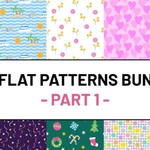 Flatterno Bundle - Multipurpose Flat Style Seamless Patterns