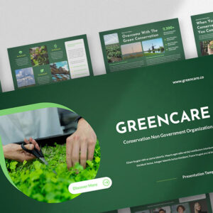 Greencare - Conservation NGO Google Slides Template