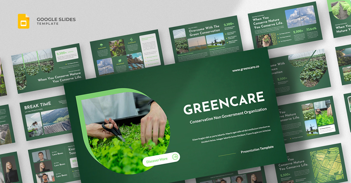 greencare-conservation-ngo-google-slides-template