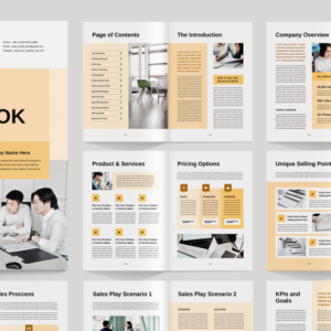 Sales Playbook Template | Microsoft Word & Adobe indesign