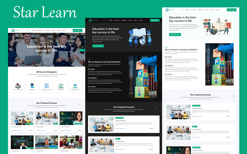 star-learn-school-college-university-lms-and-online-course-wordpress-elementor-template-kits