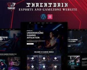 Threatorix - Esports and Gamezone Elementor Template Kit