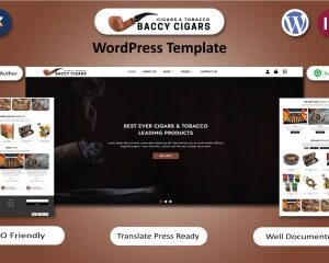 Baccy Cigars - Cigars & Tobacco WooCommerce Elementor Template