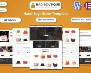 Bag Boutique - Luxury Hand Bags Selling Store WordPress Elementor Template
