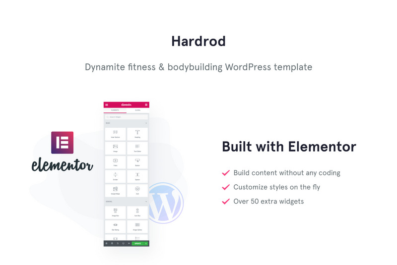 Hardrod - Fitness & Gym WordPress Theme for Bodybuilding Website - Features Image 1