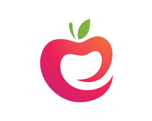 Healthy Fruit Apple logo illustration V2 - TemplateMonster