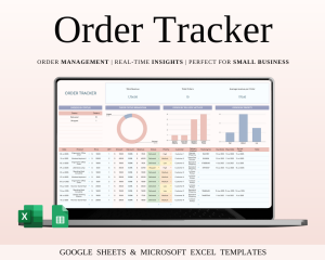 Order Tracker Spreadsheet Template for Google Sheets and Excel