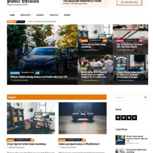 Public Opinion WordPress Theme • CSSIgniter