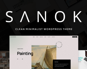 Sanok - Clean Minimalist One & Multipage WordPress Theme