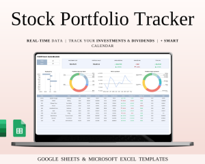 Stock Portfolio Tracker for Google Sheets and Excel