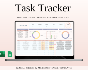Task Tracker Template Spreadsheet for Google Sheets and Excel