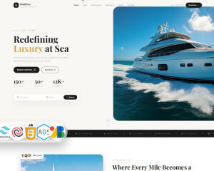 Yacht Charter Booking Tailwindcss HTML5 Tailwind CSS landing page Template