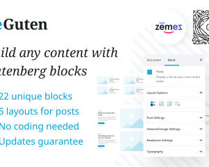 ZeGuten Gutenberg Plugin to Build a Competitive Website