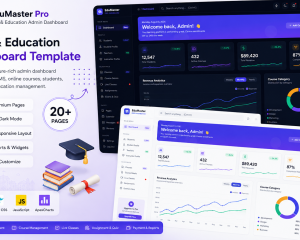 EduMaster Pro - LMS & Education Admin Dashboard HTML5 Tailwind CSS Template