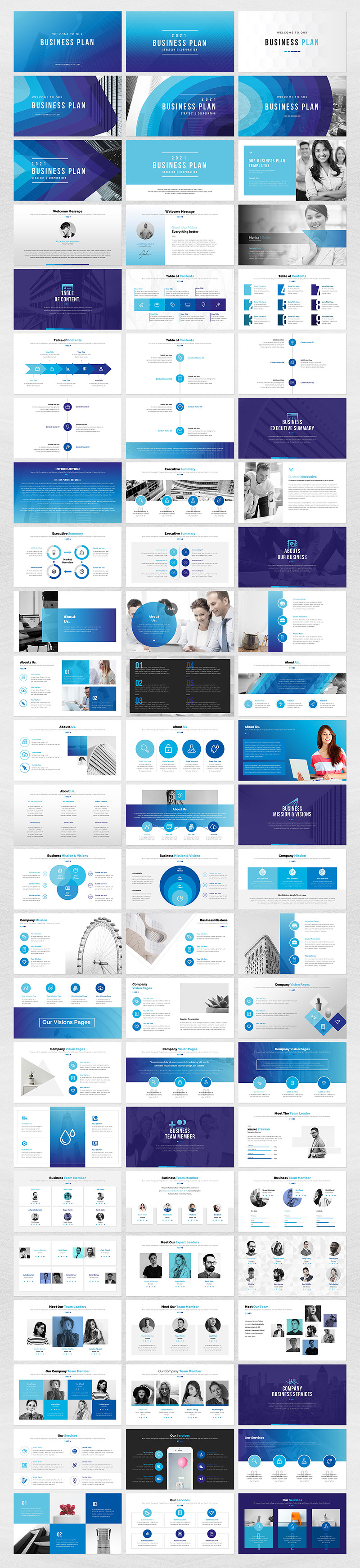 The Best Business-Plan PowerPoint template - Features Image 1